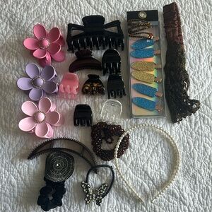 Hair Accessory Bundle, Head Bands, Hair Clips